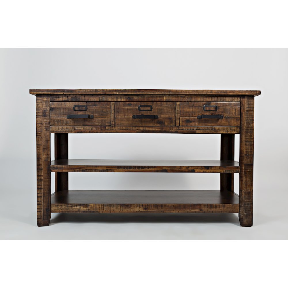 Cannon Valley Distressed Industrial 50" Sofa Table