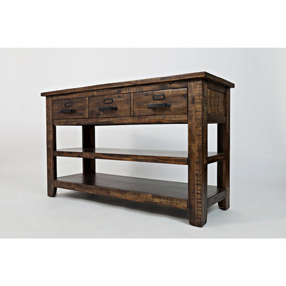 Cannon Valley Distressed Industrial 50" Sofa Table
