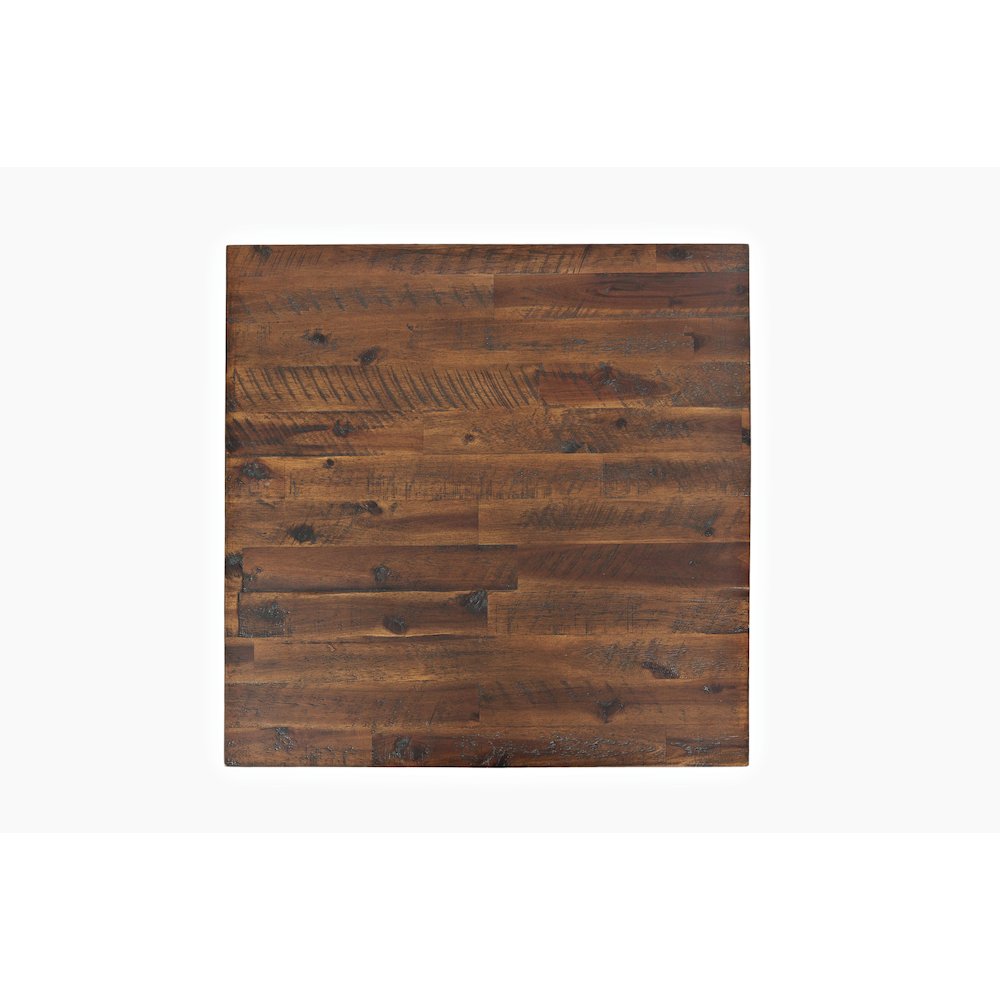 Painted Canyon Rustic Solid Acacia  End Table