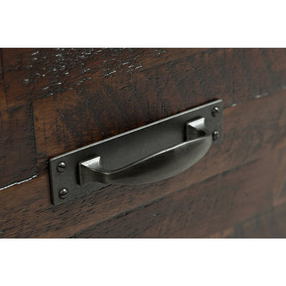 Jackson Lodge Rustic Distressed Solid Wood Twin Storage Bed