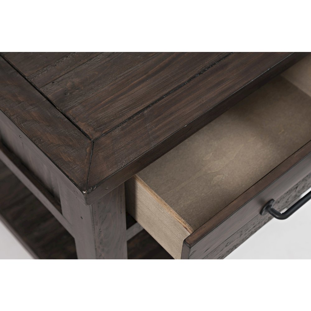 Madison County Rustic Reclaimed Pine Farmhouse Harris End Table