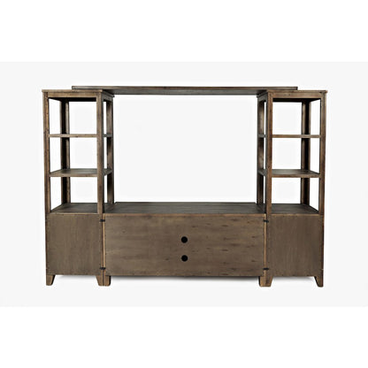 Rustic Reclaimed Pine Farmhouse Entertainment Center with 60'' TV Console