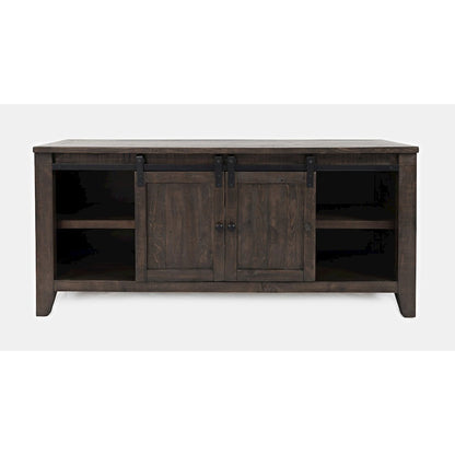 Madison County Rustic Reclaimed Pine Farmhouse 60" Barn Door Console