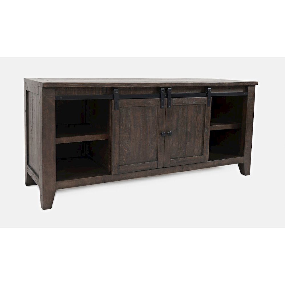 Madison County Rustic Reclaimed Pine Farmhouse 60" Barn Door Console