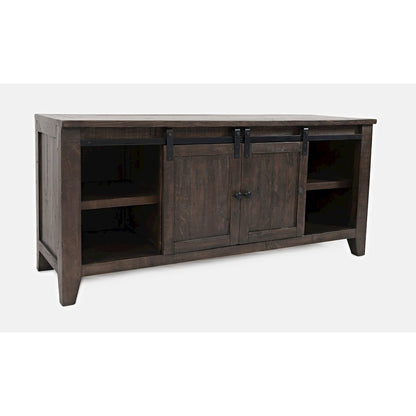 Madison County Rustic Reclaimed Pine Farmhouse 60" Barn Door Console