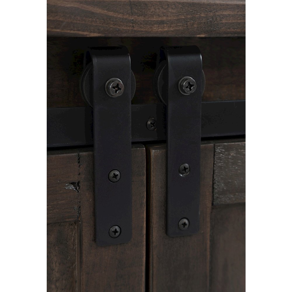 Madison County Rustic Reclaimed Pine Farmhouse 60" Barn Door Console