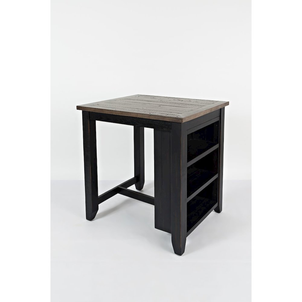 Rustic Reclaimed Solid Wood Farmhouse 3 Piece Counter Height Dining Set