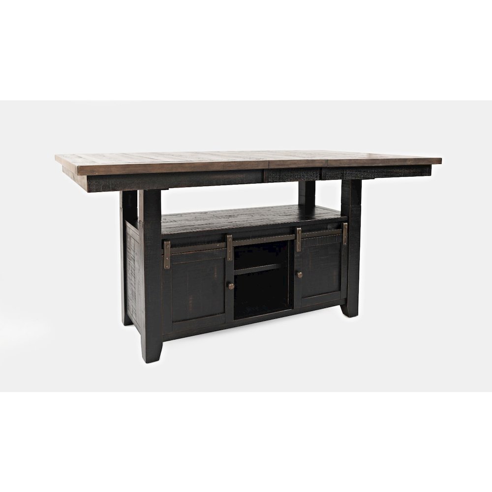 Madison County Reclaimed Pine 72" Farmhouse Storage Table Seven-Piece Dining Set