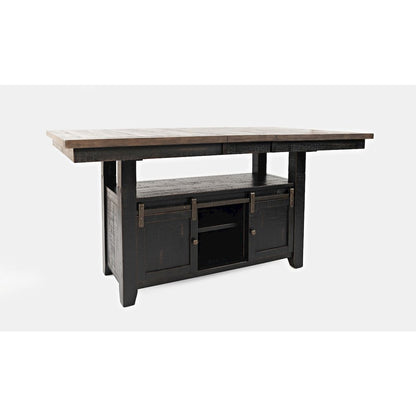 Madison County Reclaimed Pine 72" Farmhouse Storage Table Seven-Piece Dining Set