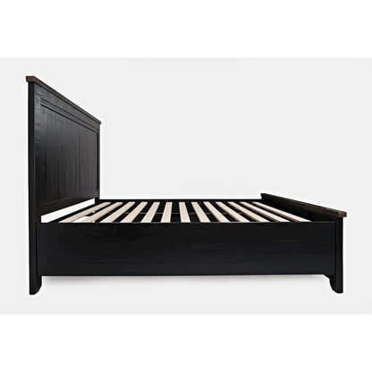 Madison County Rustic Reclaimed Pine Farmhouse King Panel Bed