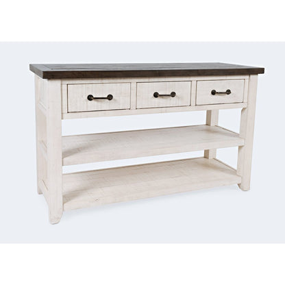 Madison County Rustic Reclaimed Pine Farmhouse Harris 50" Sofa Console Table