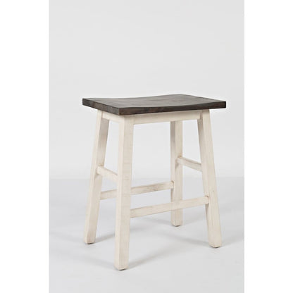 Rustic Reclaimed Solid Wood Farmhouse 3 Piece Counter Height Dining Set