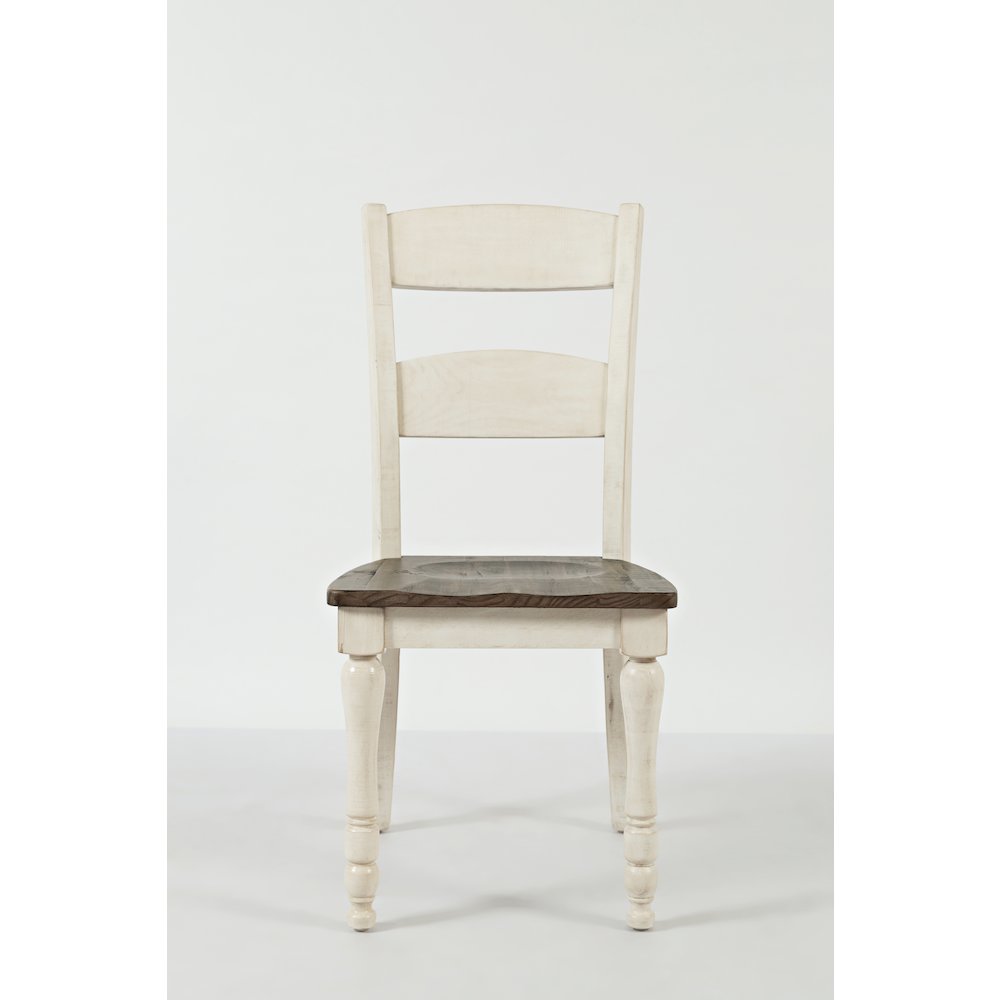 Rustic Reclaimed Pine Farmhouse Ladderback Dining Chair (Set of 2)