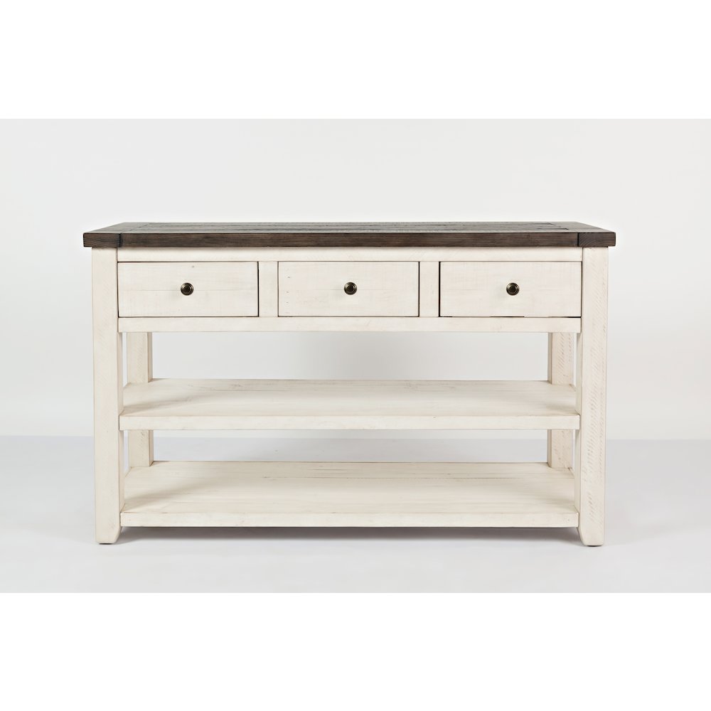 Madison County Rustic Reclaimed Solid Wood Farmhouse Sofa 50" Sofa Table