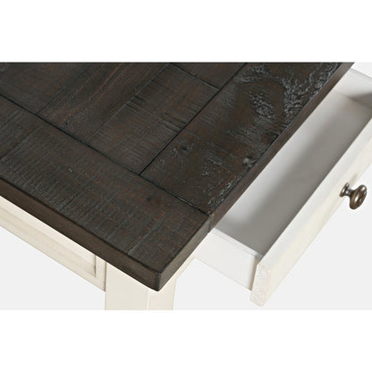 Madison County Rustic Reclaimed Solid Wood Farmhouse USB Charging Desk