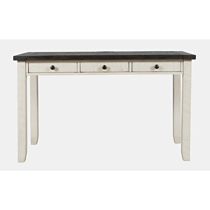 Madison County Rustic Reclaimed Solid Wood Farmhouse USB Charging Desk
