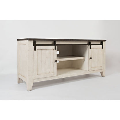 Madison County Rustic Reclaimed Solid Wood Farmhouse 60" Barn Door Console