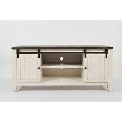 Madison County Rustic Reclaimed Solid Wood Farmhouse 60" Barn Door Console