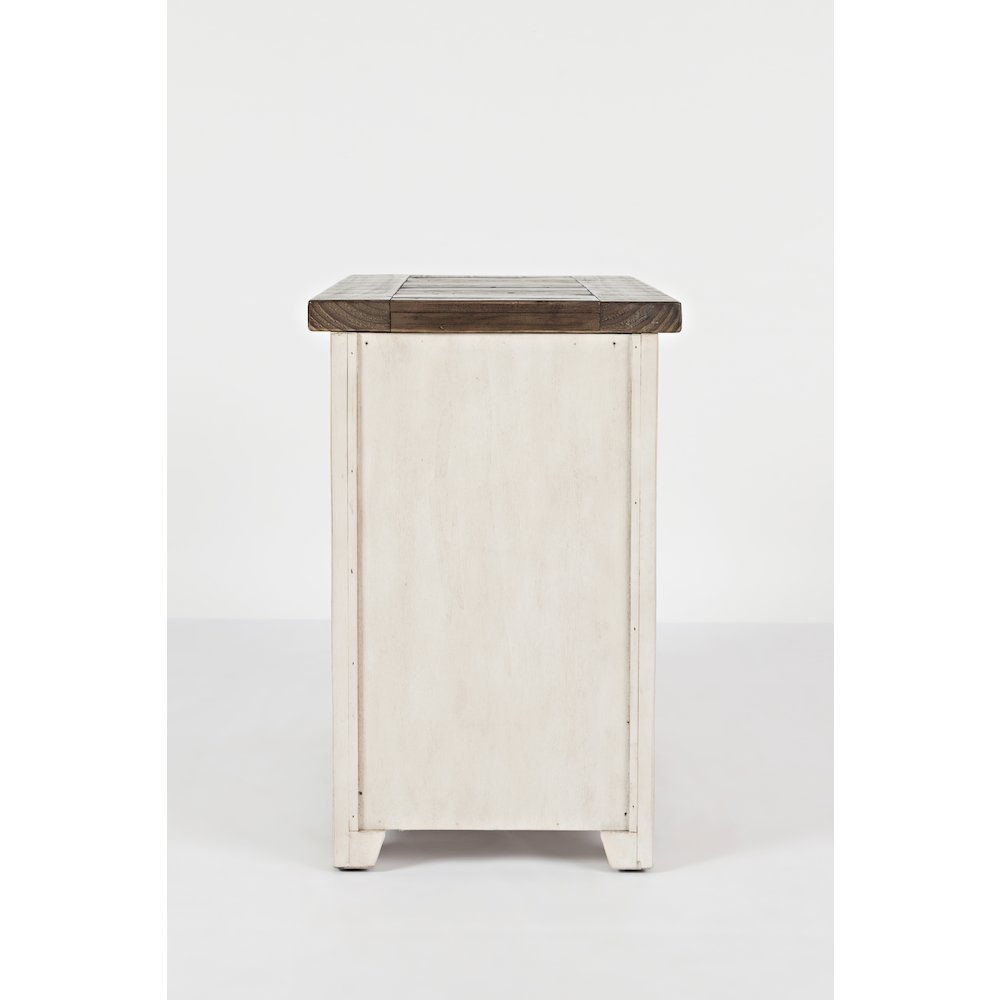 Madison County Rustic Reclaimed Pine Farmhouse Chairside Table