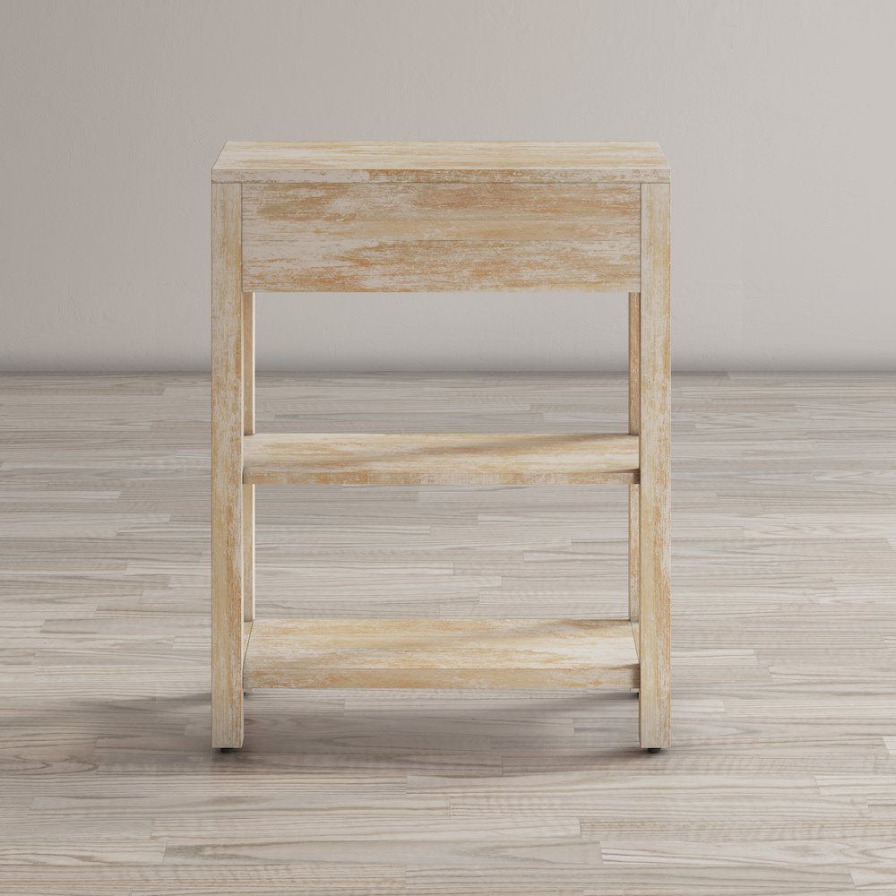 Reynolds Rustic Global Solid Wood 24" Accent Table