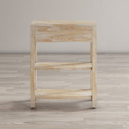 Reynolds Rustic Global Solid Wood 24" Accent Table