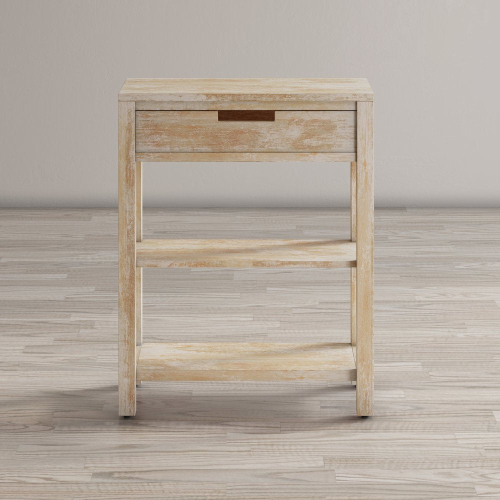 Reynolds Rustic Global Solid Wood 24" Accent Table