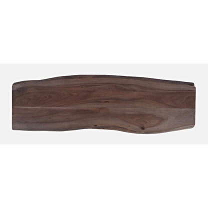 Cooper Modern Live Edge 52" Solid Wood Storage Bench