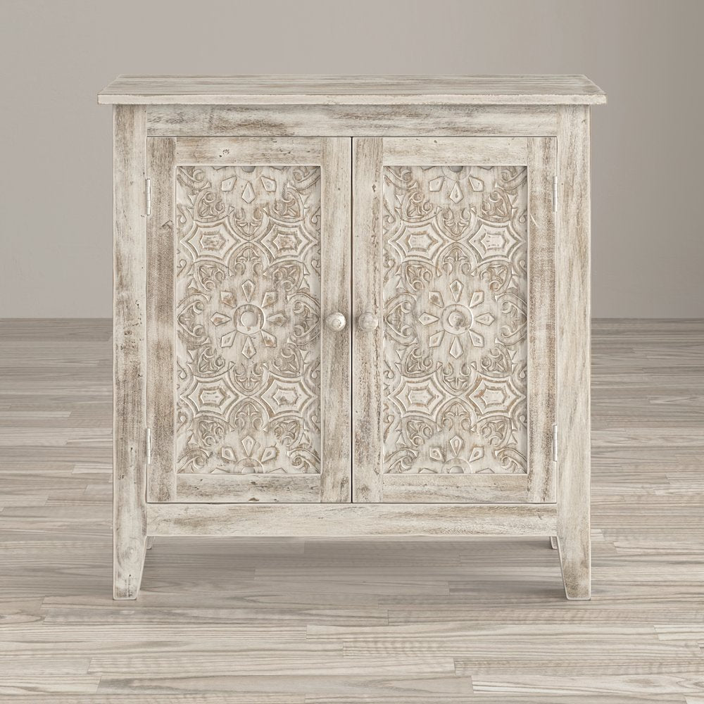 Global Archive Hand Carved 32" Accent Chest