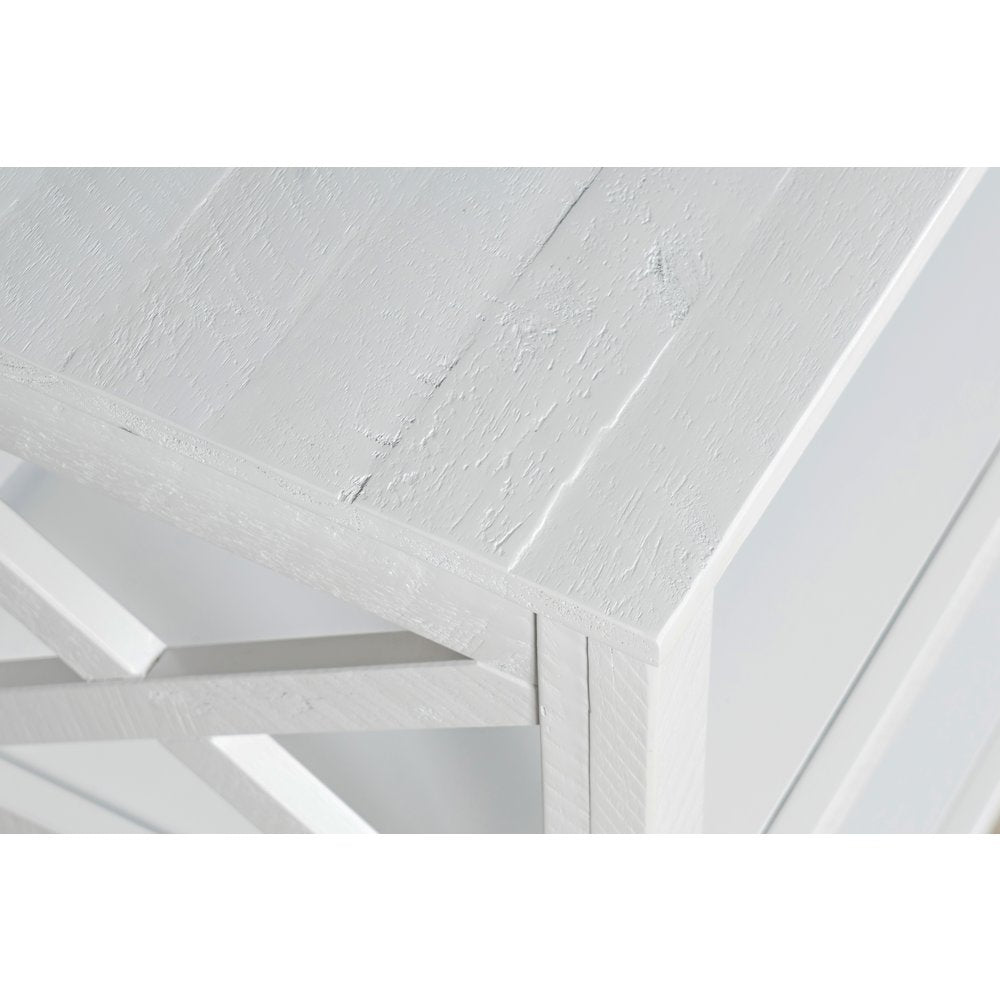 Bridgehampton X-Side Rustic Solid Wood Bookcase