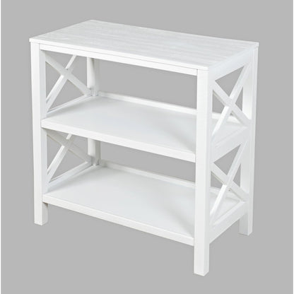 Bridgehampton X-Side Rustic Solid Wood Bookcase