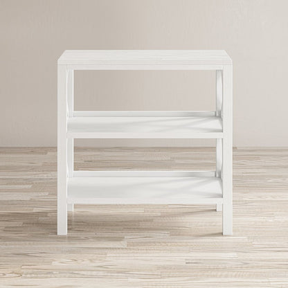 Bridgehampton X-Side Rustic Solid Wood Bookcase