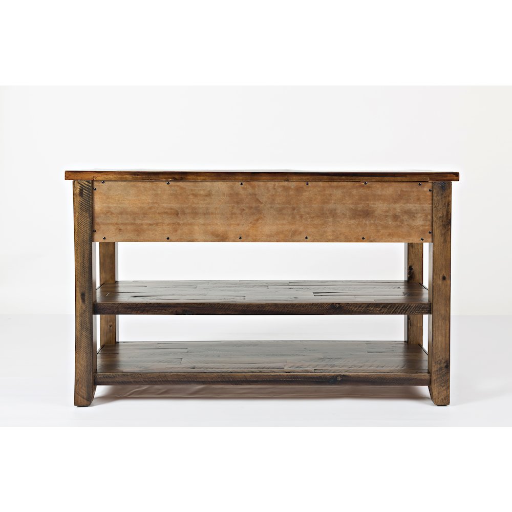 Artisan's Craft Rustic Farmhouse Distressed Solid Wood 50" Sofa Table