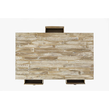 Artisan's Craft Rustic Farmhouse Distressed Solid Wood Coffee Table