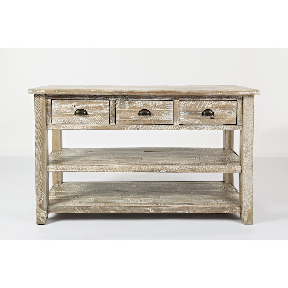 Artisan's Craft Rustic Farmhouse Distressed Solid Wood 50" Sofa Table