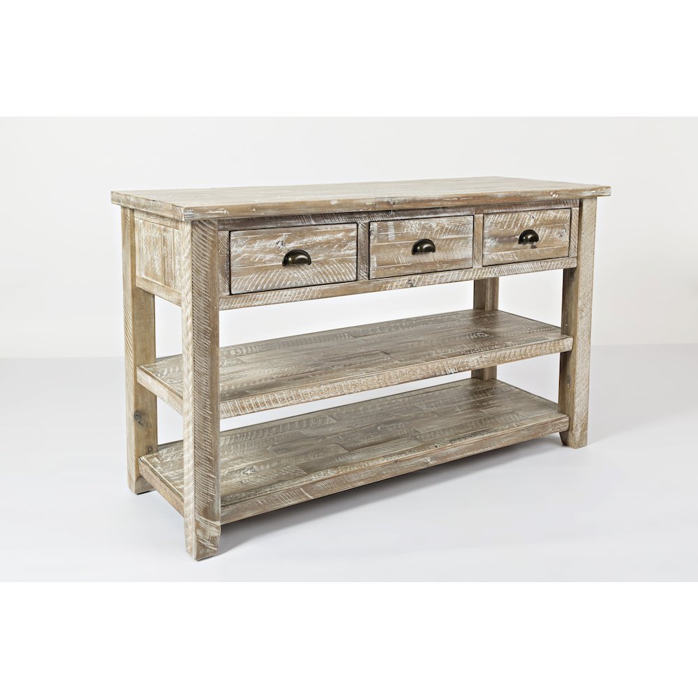 Artisan's Craft Rustic Farmhouse Distressed Solid Wood 50" Sofa Table
