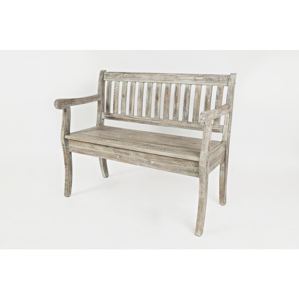 Artisan's Craft 42" Rustic Farmhouse Distressed Solid Wood Storage Bench