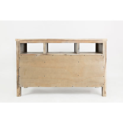 50" Rustic Farmhouse Solid Wood Distressed Media Console TV Stand