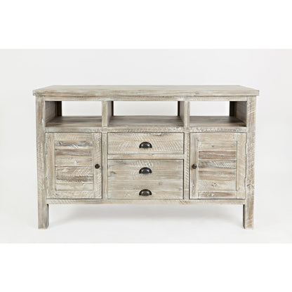 50" Rustic Farmhouse Solid Wood Distressed Media Console TV Stand