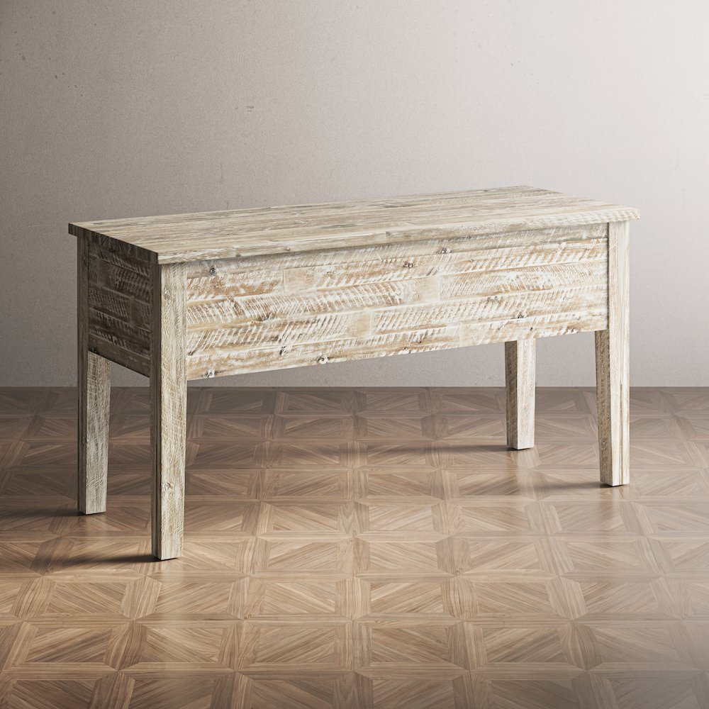 Artisan's Craft Rustic Farmhouse Distressed Solid Wood 5-Drawer Desk