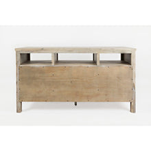 60" Rustic Farmhouse Solid Wood Distressed Media Console TV Stand