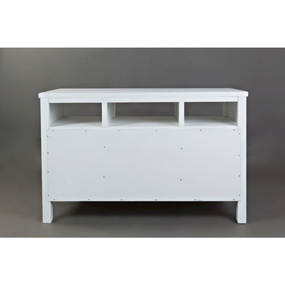 50" Rustic Farmhouse Solid Wood Distressed Media Console TV Stand
