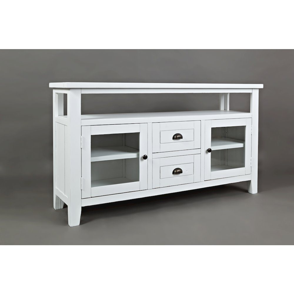 70" Rustic Farmhouse Solid Wood Distressed Media Console TV Stand