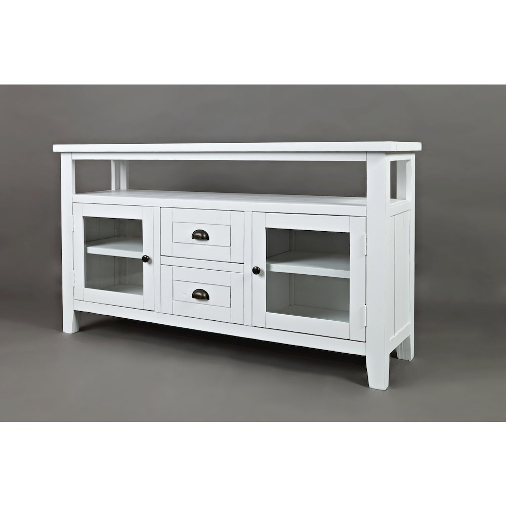 70" Rustic Farmhouse Solid Wood Distressed Media Console TV Stand