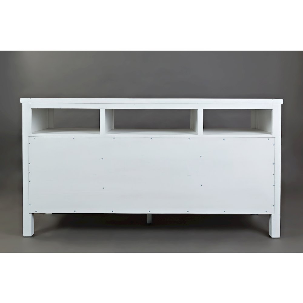 60" Rustic Farmhouse Solid Wood Distressed Media Console TV Stand