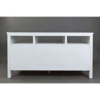 60" Rustic Farmhouse Solid Wood Distressed Media Console TV Stand
