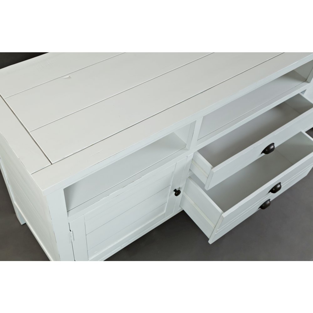 Artisan's Craft Rustic Farmhouse Distressed Acacia Media Console 70"