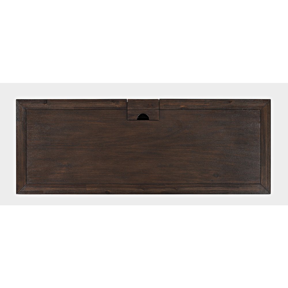 Gramercy Mid-Century Modern Chevron Three Drawer USB Charging Desk