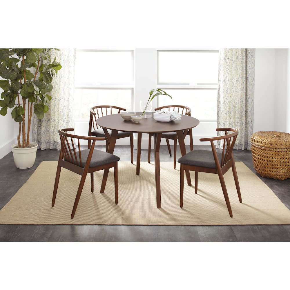 Copenhagen 44" Round Mid-Century Modern Dining Table