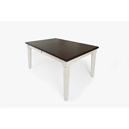 Orchard Park Farmhouse Solid Rubberwood Rectangular Extension Table