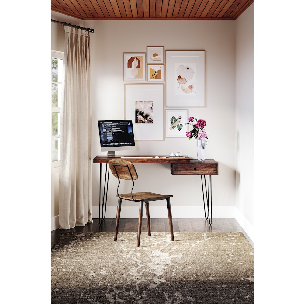 Nature's Edge Solid Acacia Desk with Drawer